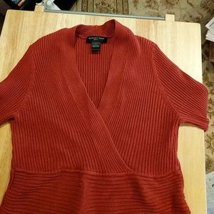 Rust color knit sweater